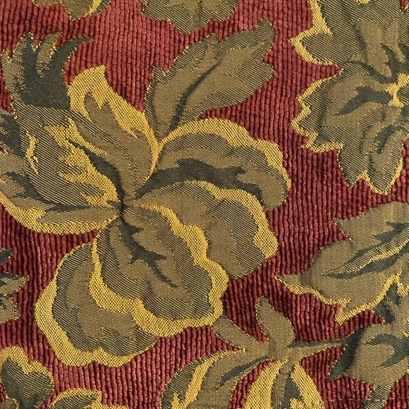 Waterford set of 2 Accent Pillow case Tapestry Rust Gold & Green 23.5 X 19.5” - Picture 3 of 12